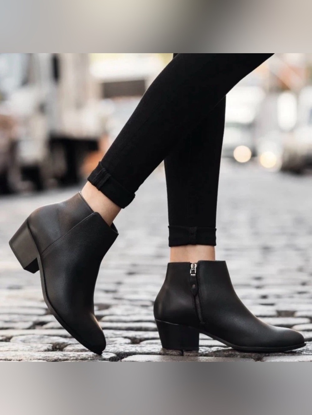 Thursday Boot Company Women’s Black Downtown Leather Bootie Size 8